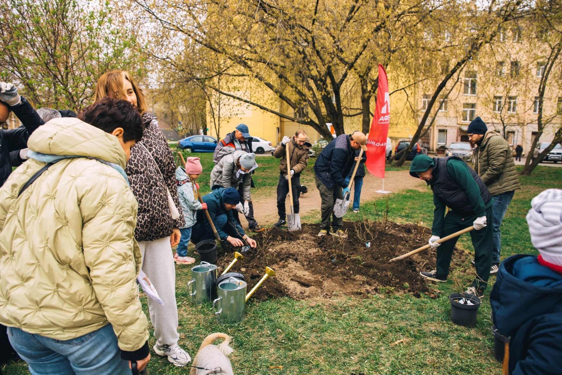 Субботник в курском сквере 5